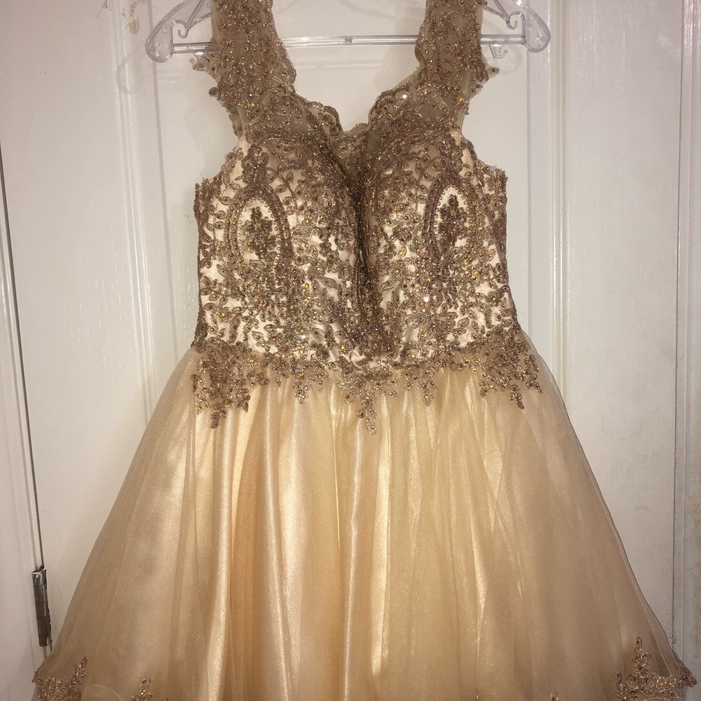 gold / champagne formal dress !